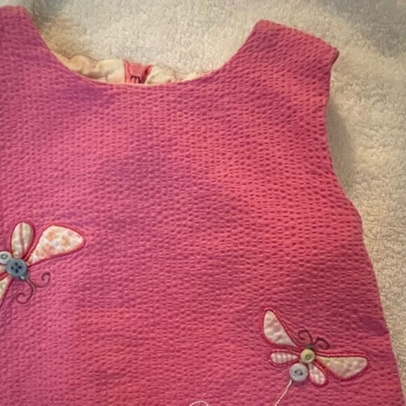Size 6 Specialty Girl sleeveless zippered back closure pink butterflies dress - Picture 4 of 14
